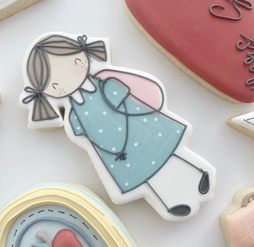 *NEW* Back To School-1st Day Back Set-Customizable 6 Pack Decorated Designer Cookies