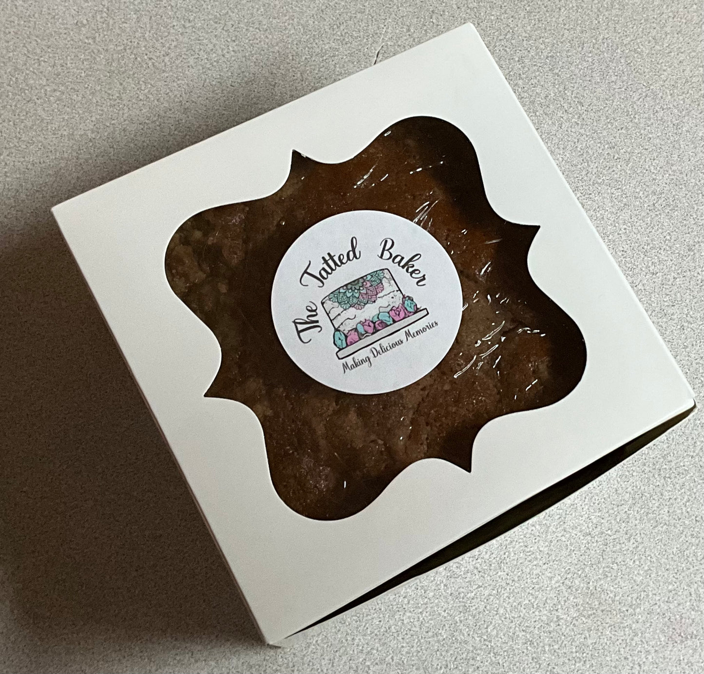 Spicy Apple Crunch Cake 5”x5” or Loaf