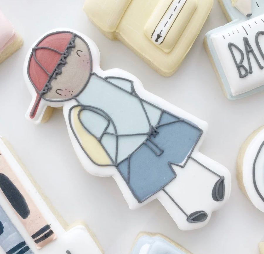 *NEW* Back To School-1st Day Back Set-Customizable 6 Pack Decorated Designer Cookies