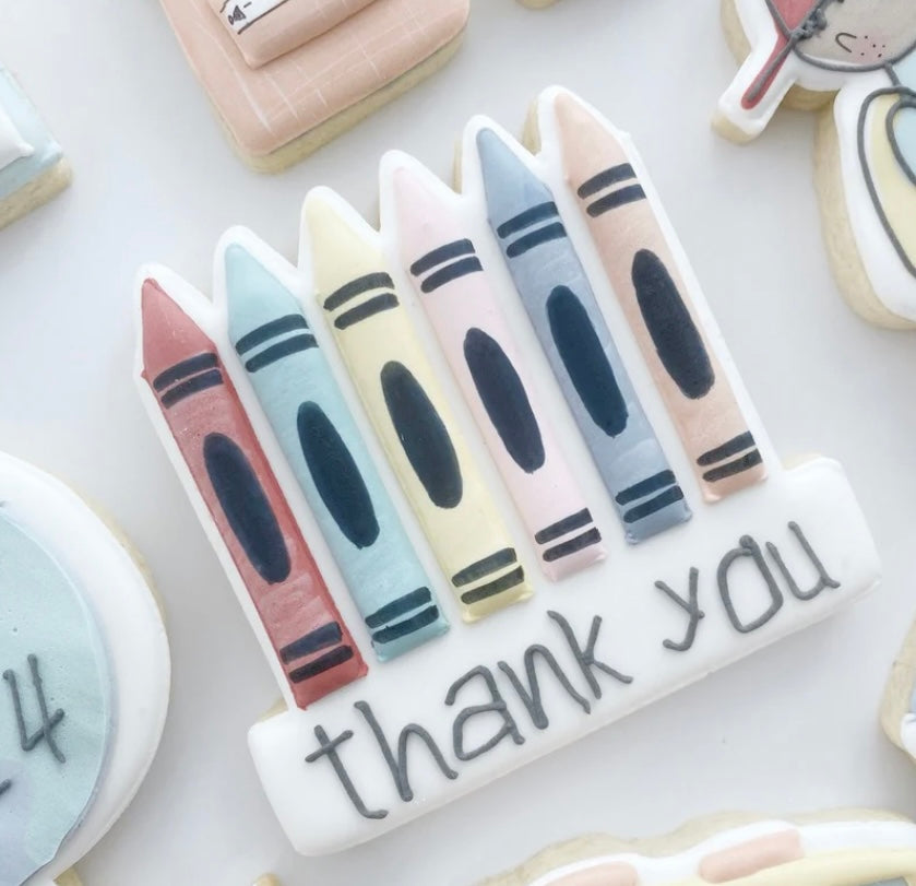 *NEW* Back To School-1st Day Back Set-Customizable 6 Pack Decorated Designer Cookies