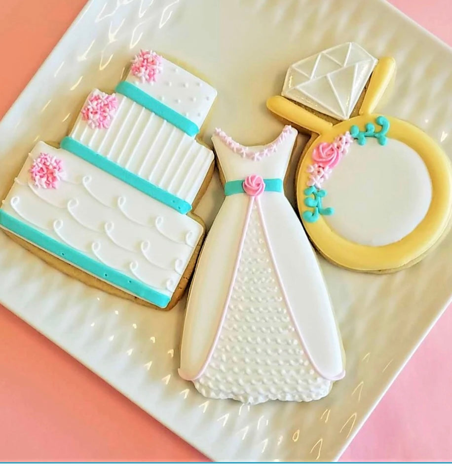 Wedding Collection-6 Pack Decorated Designer Cookies