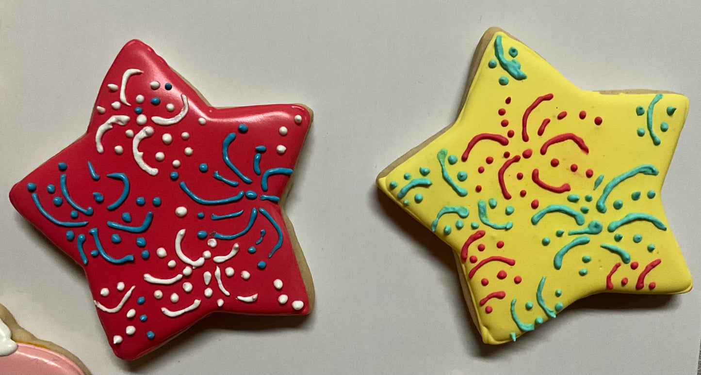 Decorated Sugar Cookies - Patriotic 6 Pack