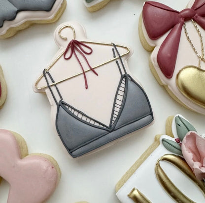Romantic Lingerie Valentines/Bridal Shower Collection- 6 or 12 Cookie Sets