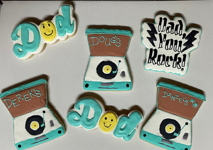 Decorated Sugar Cookies - Dad 6 pack