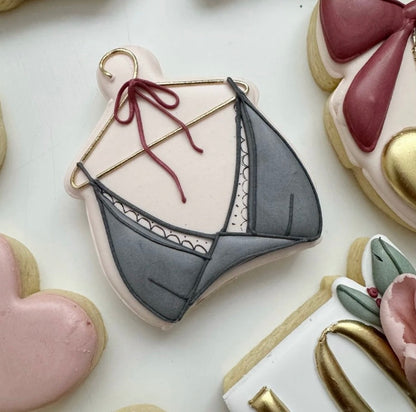Romantic Lingerie Valentines/Bridal Shower Collection- 6 or 12 Cookie Sets
