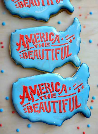 Decorated Sugar Cookies - Patriotic 6 Pack