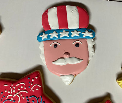 Decorated Sugar Cookies - Patriotic 6 Pack