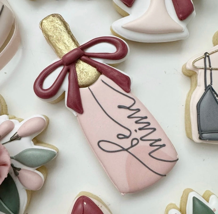 Romantic Lingerie Valentines/Bridal Shower Collection- 6 or 12 Cookie Sets