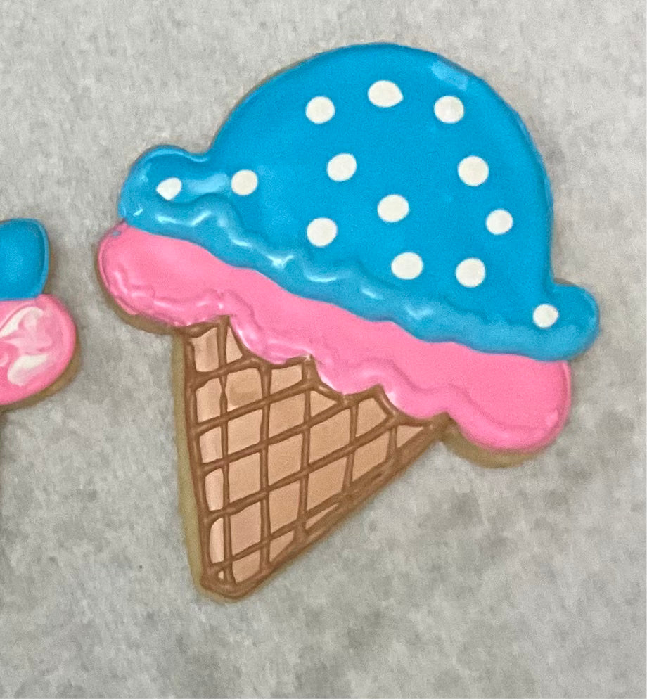 Decorated Sugar Cookie - Ice Cream Collection 4 Pack