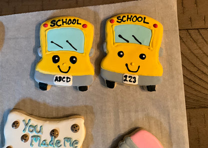 Decorated Sugar Cookie - School 6 Pack