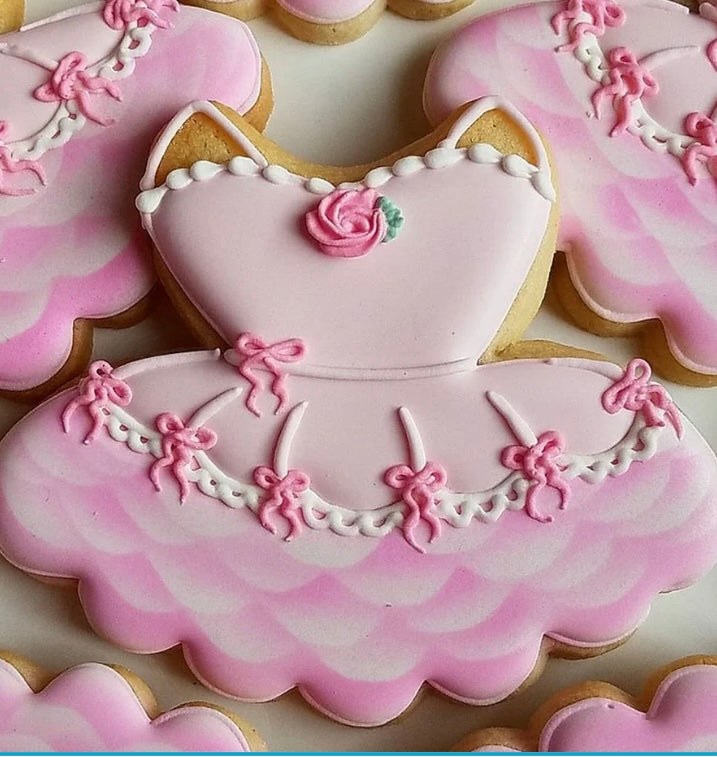 Decorated Sugar Cookie - Ballet Theme 6 Pack