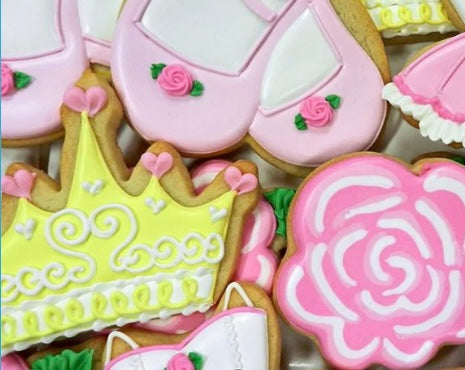 Decorated Sugar Cookie - Ballet Theme 6 Pack