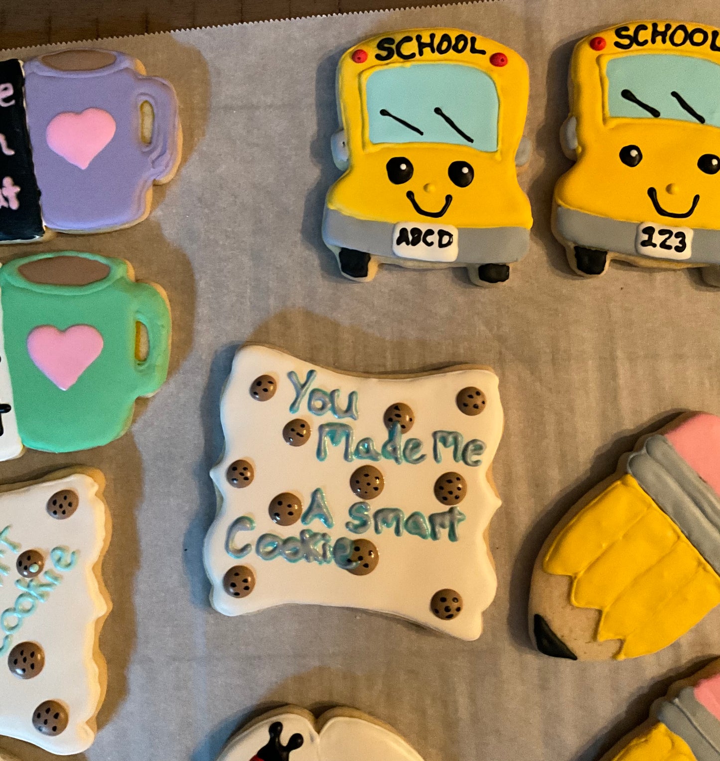 Decorated Sugar Cookie - School 6 Pack