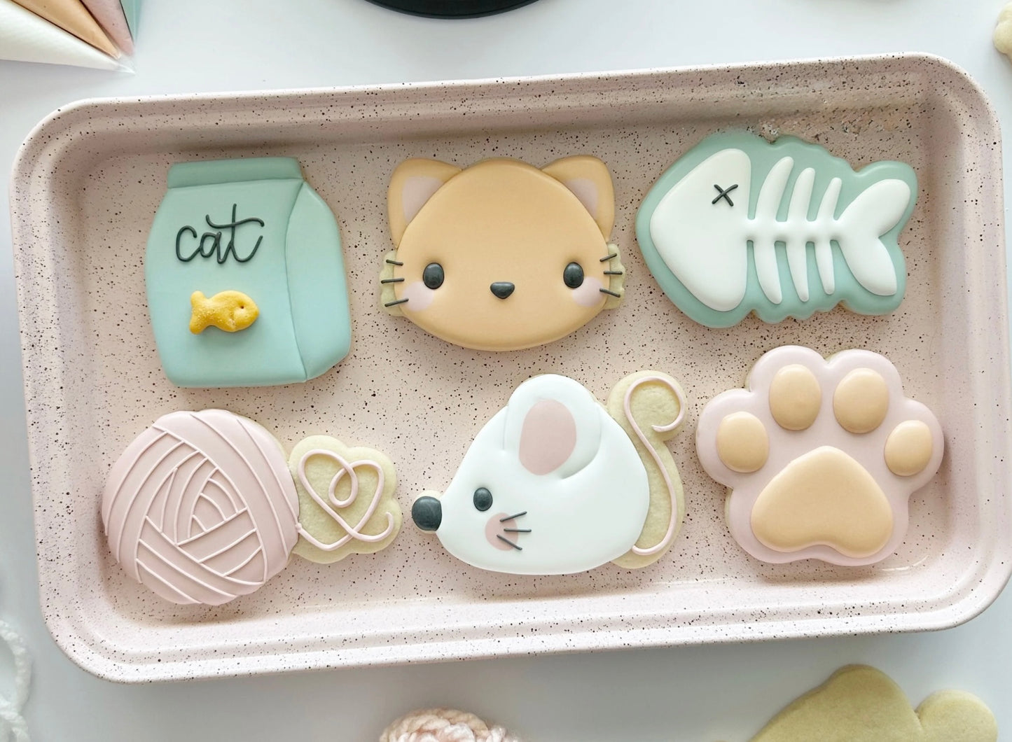 Kitty Collection- 6 Pack -Decorated Designer Cookies