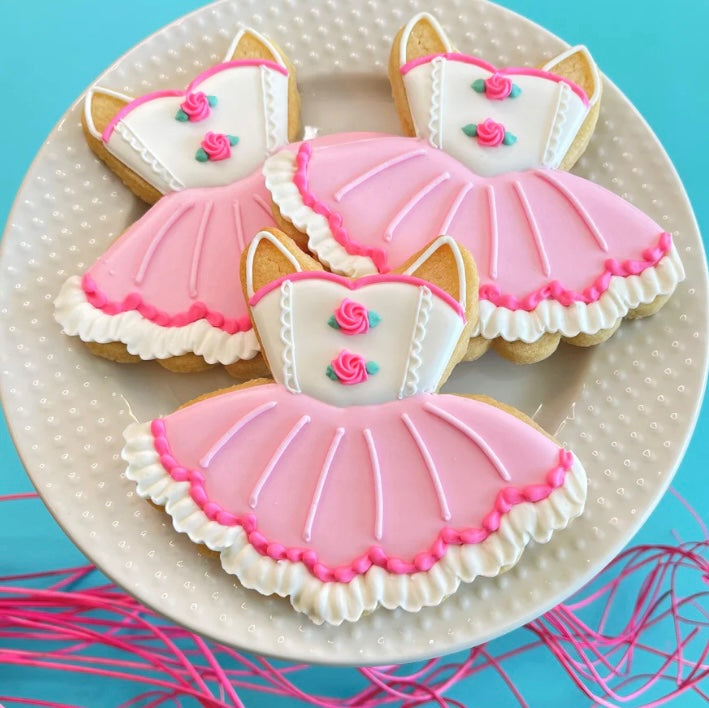 Decorated Sugar Cookie - Ballet Theme 6 Pack