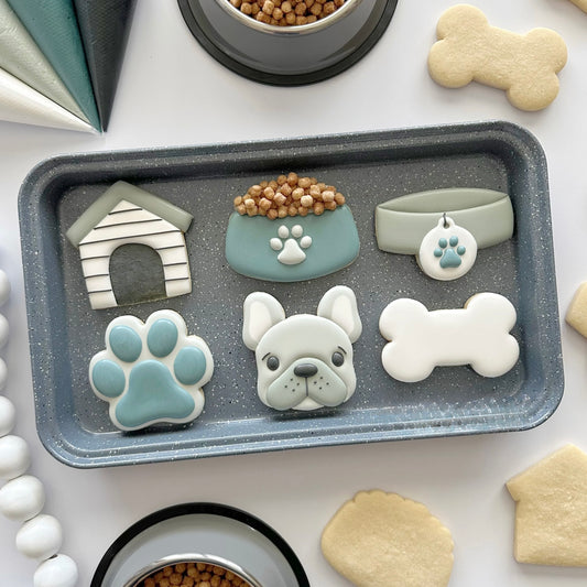 French Bulldog Collection-6 Pack-Decorated Designer Cookies