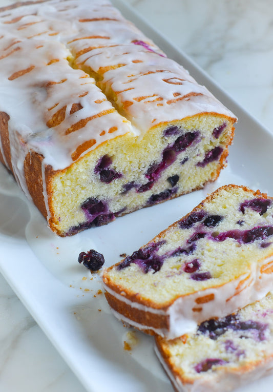 Blueberry Pound Cake (2 - 7 3/4” x 3 3/4” Loafs)